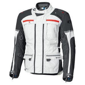 KURTKA TEKSTYLNA HELD CARESE EVO [GORE-TEX] GREY/RED SLIM