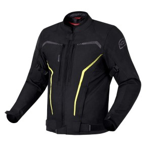KURTKA TEKSTYLNA OZONE DELTA IV BLACK/FLUO YELLOW