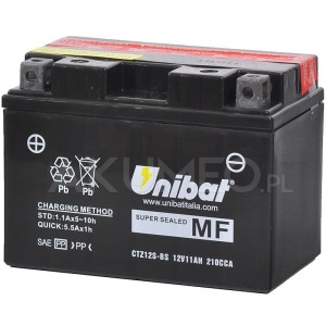 Akumulator UNIBAT CT12B-BS YT12B CT12B-FA