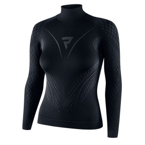 KOSZULKA TERMOAKTYWNA Z DŁUGIM RĘKAWEM REBELHORN THERM II LADY BLACK/GREY