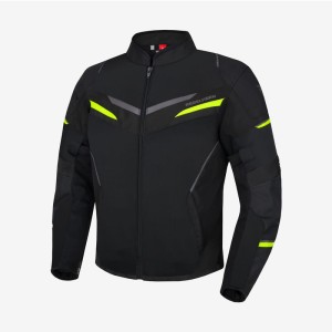 KURTKA TEKSTYLNA REBELHORN FLUX BLACK/FLO YELLOW