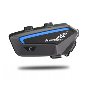 Interkom motocyklowy FreedConn FX Konferencja 10 osób do 2000m Single (czarny)
