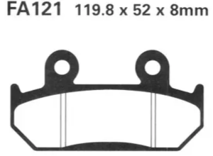 Klocki hamulcowe EBC FA121 