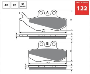 Klocki hamulcowe Goldfren 122 AD 