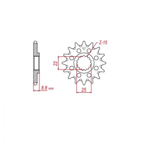Zębatka przednia JTF1901.14SC