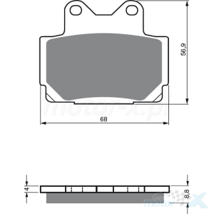 Klocki hamulcowe Gold Fren 067 AD