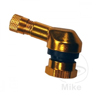 ZAWÓR ALUMINIOWY 90 STOPNI 11,3MM ZŁOTY