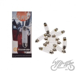 ŻARÓWKA 12V C5W RURKA 