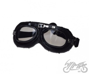 Gogle Weteran podłużne model T01 czarny mat