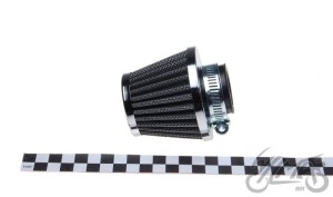FILTR POWIETRZA KL102L1 STOŻKOWY CHROM fi 38