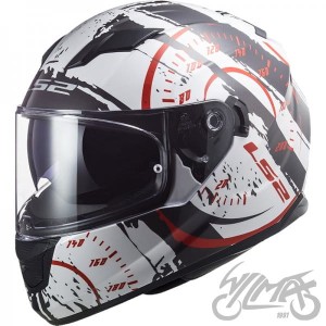 Kask LS2 FF320 STREAM EVO TACHO WHITE BLACK RED 