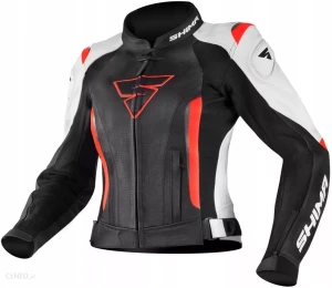 Kurtka skórzana SHIMA MIURA czerwona fluo