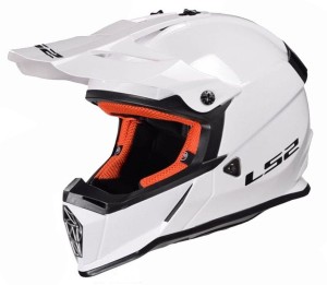 KASK LS2 MX437 FAST SOLID biały 