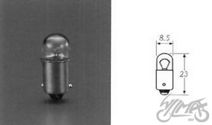 ŻARÓWKA 6V 2W BA9S