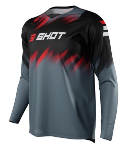 SHOT RACING KOSZULKA MOTO DEVO VERSUS BLACK RED 