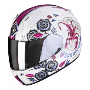 Kask Scorpion Exo-390 CHICA II WHITE PINK