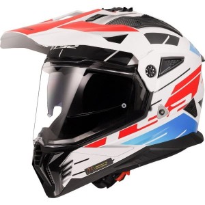 KASK LS2 MX702 PIONEER II NAMIB WHITE BLUE RED