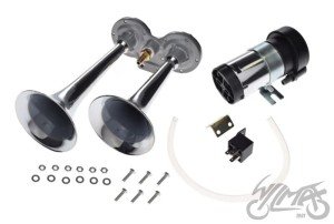 Sygnał dźwiękowy AIR ze sprężarką tuba metal