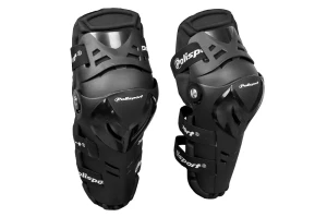 POLISPORT NAKOLANNIKI OCHRANIACZE KOLAN MODEL DEVIL Z ZAWIASEM KOLOR CZARNY ROZMIAR UNIWERSALNY