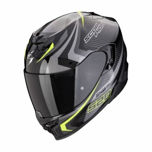 Kask Scorpion EXO-520 AIR TERRA BK-SILVER-NEON YELLOW