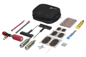 Zestaw naprawczy HLP do opon motocyklowych - etui - naboje CO2 