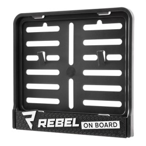 Ramka Na Rejestrację Motocykla Rebelhorn Rebel On Board Black