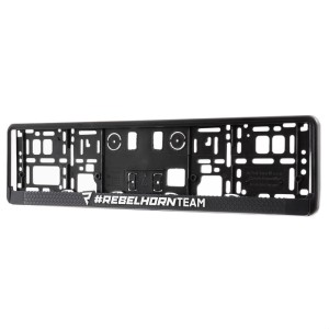 Ramki Na Rejestrację Samochodową Rebelhorn Team Black 2 Szt
