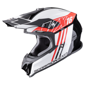 SCORPION KASK VX-16 EVO AIR LIGNES BLACK RED