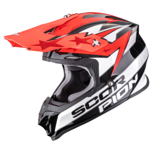 SCORPION KASK VX-16 EVO AIR PATRIOT BLACK WHITE RED