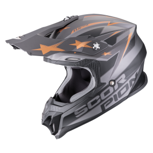 SCORPION KASK VX-16 EVO AIR PATRIOT SILVER BLACK COOPER