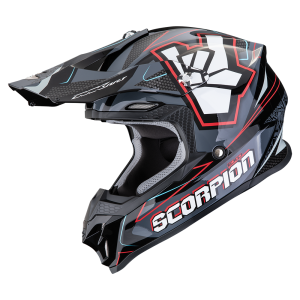 SCORPION KASK VX-16 EVO AIR ROK BLACK GREY RED
