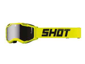 GOGLE SHOT ASSAULT 2.0 SOLID IRIDIUM NEON YELLOW GLOSS