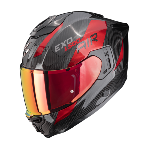 SCORPION EXO-1500 CARBON AIR PLATTED BLACK RED 