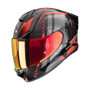 SCORPION EXO-530 AIR THERAS METALLIC BLACK RED 