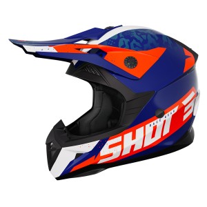 KASK SHOT PULSE AIRFIT BL/WH/OR GLOSS