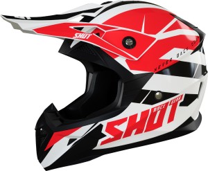KASK SHOT PULSE REVENGE WHITE RED BLACK GLOSS 