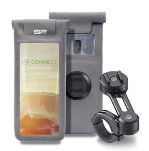ZESTAW UNIWERSALNY Z POKROWCEM SP CONNECT MOTO BUNDLE NA KIEROWNICĘ CASE M 