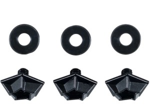 ZESTAW ŚRUB DO KASKU MTR X7B CZARNE