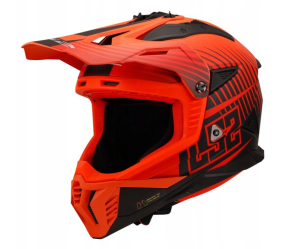 KASK LS2 MX708 FAST II DUCK MATT ORANGE RED 