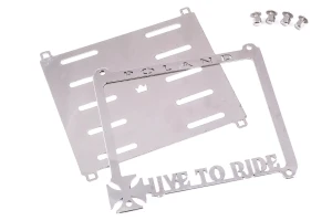Nierdzewna podkładka pod tablicę rejestracyjną Live To Ride