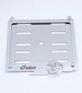 Nierdzewna podkładka ramka pod tablicę rejestracyjną INDIAN 