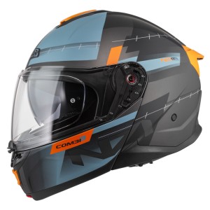 Kask Motocyklowy NZI Combi 3 Duo Metric Antracite Blue Matt