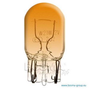 Żarówka BOSMA 12V 21W T20d WY21W AMBER