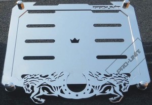 Nierdzewna podkładka pod tablicę rejestracyjną Horses