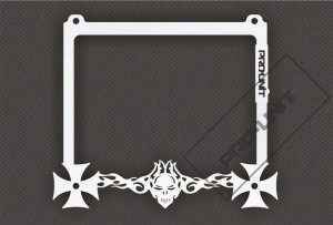 Nierdzewna podkładka ramka pod tablicę rejestracyjną Hells Bells