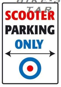 Szyld parkingowy Scooter Parking Only Bike-It