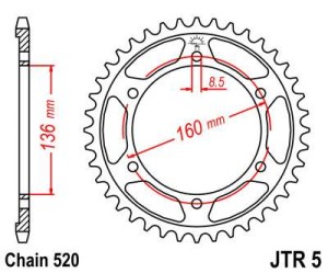 Zębatka tylna JT Sprockets JTR5.47