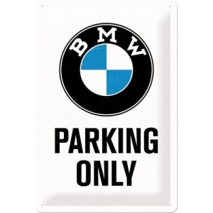 Plakat blaszany 30x20cm BMW Parking Only